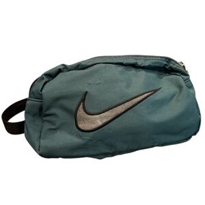 Nike vintage center big swoosh fanny pack waist bag green 90s retro